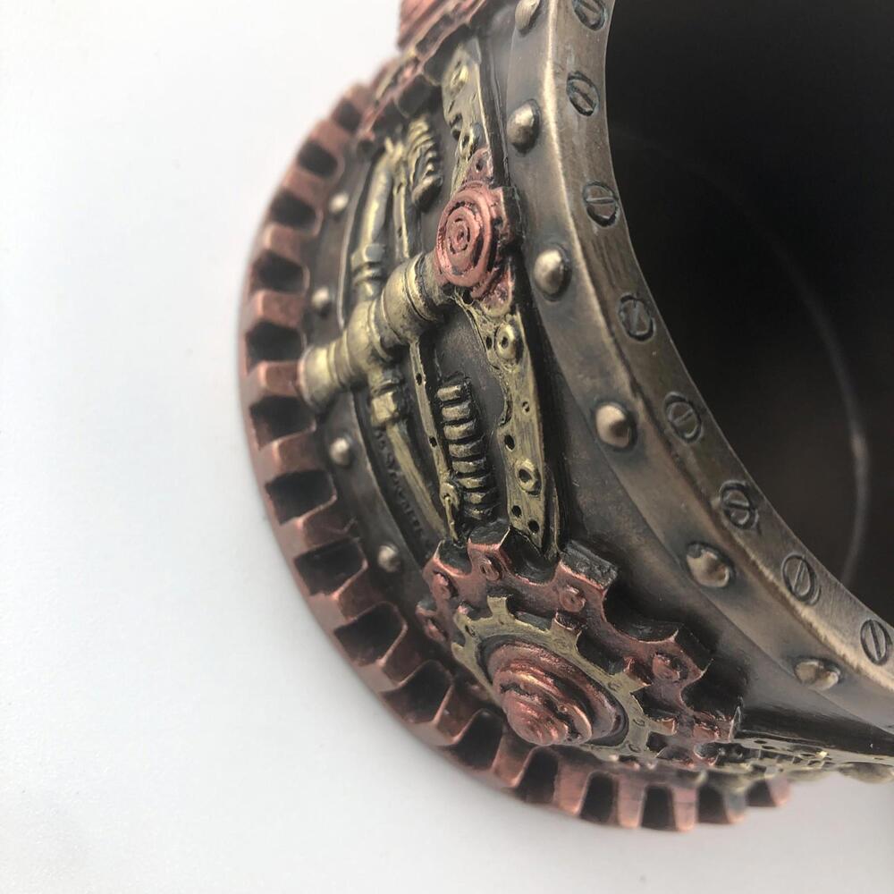 Decorative Bronze Finish Steampunk Octopus Trinket Box Kraken Norse Sea Monster - Picture 7 of 9